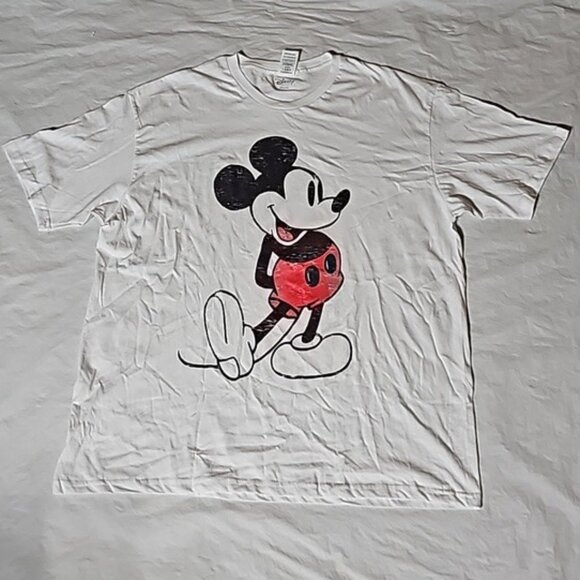 Disney Mickey Mouse Adult Size XL Classic Mickey White T-Shirt NWOT - Picture 10 of 10
